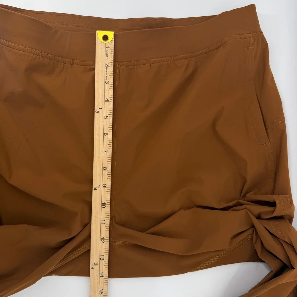 Lululemon Adapted State Jogger Women 14 Brown High-Rise Zipper Cuff W6BZ2S